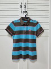 ☆美品☆overE オーバーイーカシュクール半袖Tシャツ ライトピンク96 