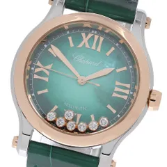 ショパール Chopard 278578-6002 ハッピースポーツ 7Pダイヤ 自動巻き メンズ 美品 箱付き_968170のサムネイル