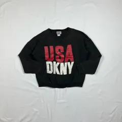 90s ドナラン NEW YORK DKNY USA プリント スウェットのサムネイル