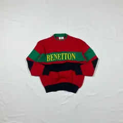 90s BENETTON ユナイテッドカラーズオブベネトン ロゴ ニットのサムネイル