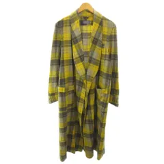 ペンドルトン PENDLETON ヴィンテージ 50s ガウン コート チェック柄 ウール ロング丈 M 黄 黒 イエロー ブラック 0427のサムネイル