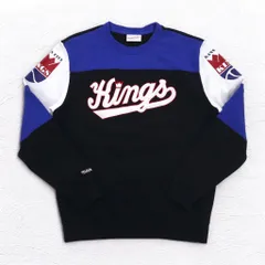 mitchell & ness スウェット L ブラック カラーブロック コットン 裏起毛 NBA KANSAS CITY KINGSのサムネイル