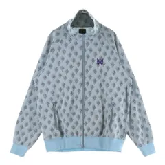 Needles (ニードルス) 25SS Poly Jacquard Track Jacket ポリージャガード トラックジャケット ブルー QV315のサムネイル