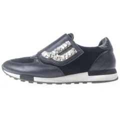 BALLY (バリー) GIADA-STONE クリスタルローカットスニーカー シューズ レザー Bロゴ ブラックのサムネイル