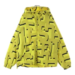 DIESEL (ディーゼル) モノグラムプリント ナイロン フーデッド ジャケット ウインドブレーカー アウター #44 イエロー J-JASS-MON-PRINTのサムネイル
