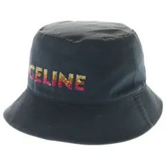 CELINE (セリーヌ) LOGO BUCKET HAT スパンコール ロゴプリント バケットハット 帽子 ブラック 2AUO1968Pのサムネイル