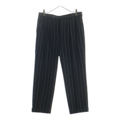 NO BRAND ノーブランド FUMIYA HIRANO(フミヤヒラノ) Burlington ストライプトラウザーズパンツ ブラック 4S-8170121 NO BRAND (ノーブランド) FUMIYA HIRANO(フミヤヒラノ) Burlington