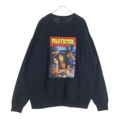 WACKO MARIA (ワコマリア) 24AW ×PULP FICTION CREW NECK SWEAT SHIRT TYPE-5 パルプフィクション フロント刺繍 クルーネックスウェットトレーナー ブラック PF-WM-SS11のサムネイル