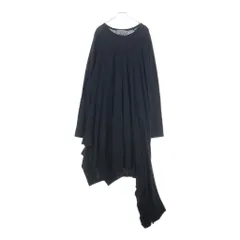 Yohji Yamamoto POUR HOMME (ヨウジヤマモト プールオム) 24SS BINDING RAGLAN ASYMMETRY T-SHIRT バインディング アシンメトリー ロング丈長袖Tシャツ カットソー ブラック HS-T73-382のサムネイル
