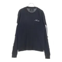 AMIRI (アミリ) 26SS BONES LONG SLEEVE TEE ボーン エンブロイダリー サーマル クルーネック ロングスリーブ カットソー ブラック AMTOJR1032のサムネイル