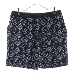 LOUIS VUITTON (ルイヴィトン) 21AW×NBA STRATEGIC FLOWERS QUILTED SHORTS RM212M DM0 HLY19W キルティング モノグラム ショーツ ショートパンツ ブラックのサムネイル
