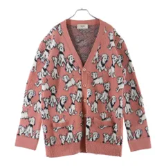 CELINE (セリーヌ) 22SS Artist Jacquard Cardigan 2A94W531Q エイミードリアン ブラッシュドコットンアーティストジャガードカーディガン ピンクのサムネイル
