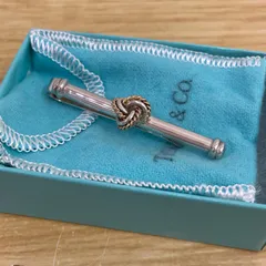 ■ティファニー Tiffany ツイストノット SV925 K18 コンビ タイピン A26-2470のサムネイル