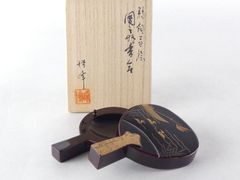 道場宗廣 秋野 香合 共箱 一閑張 茶道具 道場宗廣 秋野 香合 共箱
