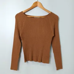 アーバンリサーチサニーレーベル URBAN RESEARCH Sonny Label シルク混ボートネックリブニット【Ｆ】オレンジのサムネイル