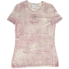 【大売出し】 シャネル 半袖Ｔシャツ レディース タイダイ ココマーク トップス 服 アパレル CHANEL 40 ピンク ホワイト 白 コットン  スパンデックス   春 夏【中古品】のサムネイル