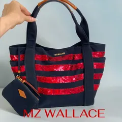 MZ WALLACE エムジーウォレス トートバッグ スパンコール ネイビー レッドのサムネイル