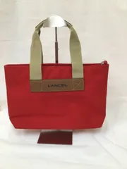 LANCEL ランセル トートバッグ レッド キャンバス ハンドバッグのサムネイル