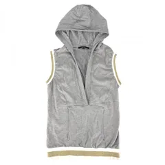 【大売出し】 グッチ トップス メンズ ノースリーブ スウェット Vネック 服 アパレル GUCCI M 172266 グレー コットン    春 夏【中古品】のサムネイル