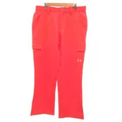 アンダーアーマー UNDER ARMOUR 美品 カーゴパンツ ロゴプリント ゴルフ M 赤 レッド /OBのサムネイル