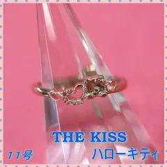 THE KISS ハローキティ コラボ リング  11号 SILVER ピンクゴールド 指輪　A-91のサムネイル