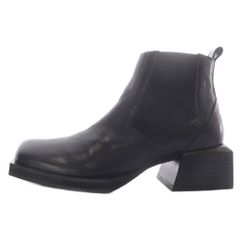 美品】MANA 深履きパンプス 黒本革×スネーク柄 ロングセラーデザイン