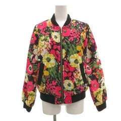 セシルマクビー CECIL McBEE ジャケット ブルゾン M マルチカラー 花柄 リブ襟 /SC ■ECF006のサムネイル