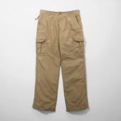 L.L.Bean アウトドア カーゴパンツ M ベージュ コットン NATURAL FIT カモフラ 裏地505908のサムネイル