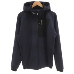 ヘリーハンセン HELLY HANSEN ナイロンジャケット ジップアップ XL 紺 ネイビー フーディ 止水ジッパー /JI ■ECF007のサムネイル