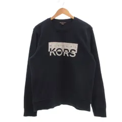 マイケルコース MICHAEL KORS スウェット トレーナー M 紺 ネイビー ロゴプリント クルーネック 長袖 /SX ■ECG007のサムネイル