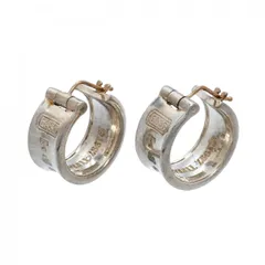 【6jgb0131-k】ティファニー ピアス ナロー/フープ シルバー925【中古】メンズ レディース ユニセックスのサムネイル