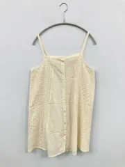 Samansa Mos2 サマンサモスモス キャミソール F アイボリー 無地 レース 刺繍 カップなし レディースのサムネイル