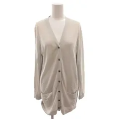 トラサルディ TRUSSARDI カーディガン ニット シルク カシミヤ混 38 グレー /FF ■ECG007のサムネイル