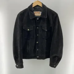 【中古】70～80s Schott スエード トラッカージャケット ブラック サイズ40 ショット[24]のサムネイル