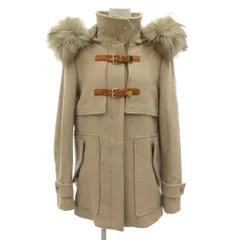 ザラウーマン ZARA WOMAN ダッフルコート フェイクファー スタンドカラー アイボリー S スナップボタン /JI ■ECG007のサムネイル