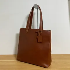 美品 土屋鞄製造所 土屋鞄 縦型 トートバッグ ディアリオ トールトート 本革 レザー ブラウン キャメル 茶 A4 肩掛け ビジネスバッグ メンズ レディース カバンのサムネイル