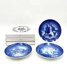 【未使用保管品】ロイヤルコペンハーゲン RoyalCopenhagen イヤープレート 2014年 2015年 2016年 飾り皿 箱付き 3枚セットのサムネイル
