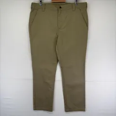 古着 カーハート Carhartt パンツ チノパン スラックス ワンポイントロゴ ジップフライ ワークパンツ  ベージュ系 メンズのサムネイル