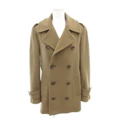 ラルフローレン RALPH LAUREN ピーコート カシミヤ混 9 ベージュ ダブルブレスト エポレット 無地 長袖 CORLSA2010 /TL ■ECG007のサムネイル