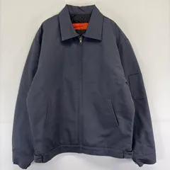 古着 レッドキャップ RED KAP ジャケット フルジップ ワーク 作業着 襟付き 中綿 S  グレー 無地 メンズのサムネイル