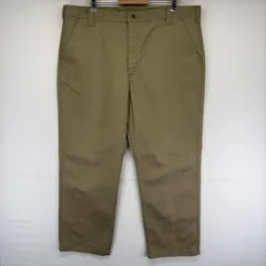 古着 カーハート Carhartt パンツ チノパン ワンポイントロゴ ジップフライ ストレート 大きいサイズ w42 L32  ベージュ系 メンズのサムネイル