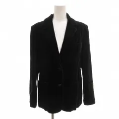 クリスチャンディオール Christian Dior ヴィンテージ ベロア テーラードジャケット M 総裏地 黒 ブラック シングル /TQ ■ECG007のサムネイル