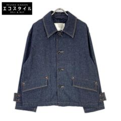 SalvatoreFerragamo サルバトーレフェラガモ ネイビー コットン×シルク