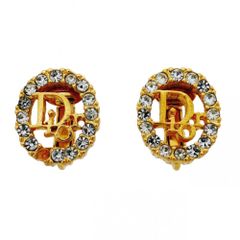 極美品✨ Dior イヤリング CD ロゴ ラインストーン 刻印 2173 - メルカリ