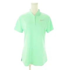 ナイキゴルフ NIKE GOLF AEROREACT シャツ ハーフジップ ゴルフ L 緑 ミントグリーン スタンドカラー 半袖 ロゴ /MN21 ■GY70のサムネイル