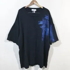 FACETASM ファセッタズム PAINTED BIG SWEATER ペインテッド ビッグ セーター ニット 半袖 ハーフスリーブ コットンニット ビッグサイズ ペイント ブラックのサムネイル