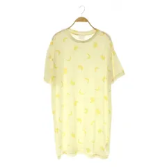ジェラートピケ gelato pique フルーツ柄ドレス ワンピース ミニ 半袖 ルームウエア ONE イエロー /MY ■OSのサムネイル