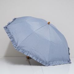 サンバリア100 完全遮光折日傘 USED美品 3段折 コンビmoku グレー