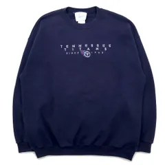 majestic USA製 90年代 NFL 刺繍 スウェット XL ネイビー コットン TENNESSEE TITANSのサムネイル