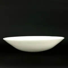 ガラス花器 水盤 池坊 草月 自由花 ガラス 花器 昭和レトロ ホワイト クリア 高さ9cm　　513Tのサムネイル